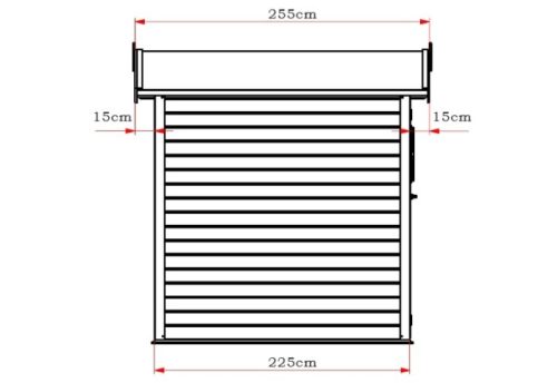 Ξύλινη αποθήκη κήπου 225 x 225εκ. 226(Y) x 225 x 225εκ.