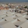 Ξύλινη πέργκολα με τεντόπανο 48,3εκ. - 300 x 500εκ.