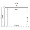 Ξύλινο σπίτι Ιόλη 322 x 418εκ. (2συσκευασίες) box