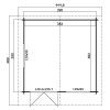 Ξύλινο σπίτι Καλλιόπη 410 x 410εκ.