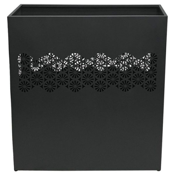 ΖΑΡΝΤΙΝΙΕΡΑ ΜΕΤΑΛΛΙΚΗ ΑΝΘΡΑΚΙ ΔΙΑΤΡΗΤΟ ΜΟΤΙΒΟ ΛΟΥΛΟΥΔΙ - 115x30x120cm