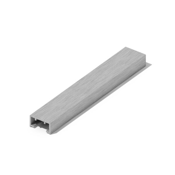Therrawood aluminum top rail 500εκ. - ΓΚΡΙ ΣΚΟΥΡΟ