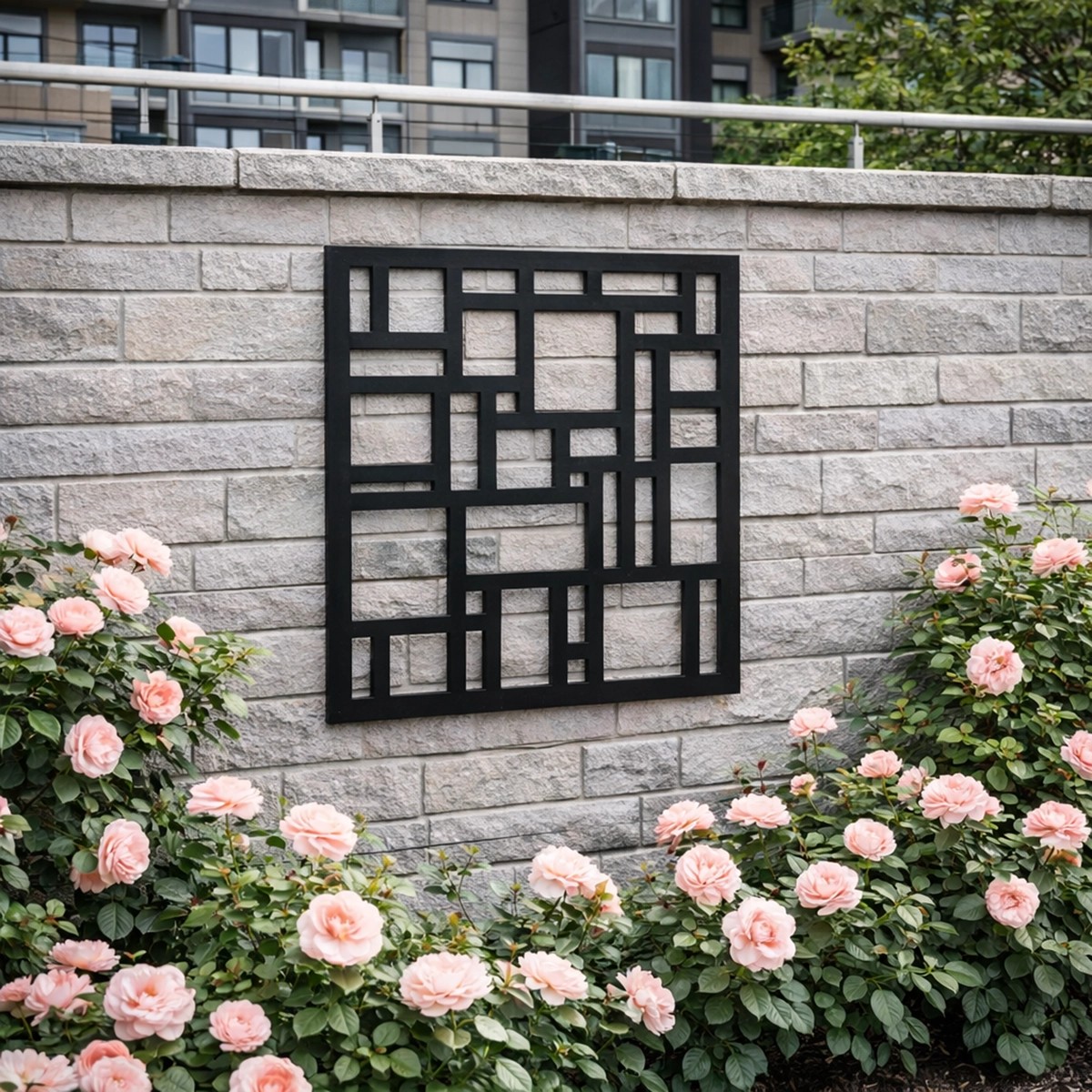 wall-art-tiles-57-x-57-εκ-μαυρο-34217 Πάνελ Διακόσμησης Τοίχου