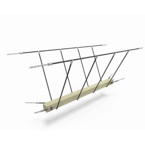 Ξύλινη παιδική χαρά - Link II Αντικείμενο παιδικής χαράς με ξύλινη βάση και σχοινιά για ασφαλές παιχνίδι.