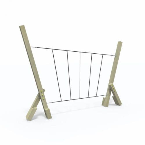 Ξύλινη παιδική χαρά - Liana Αντικείμενο παιδικής χαράς από ξύλο με σχοινί για ασφαλές παιχνίδι.