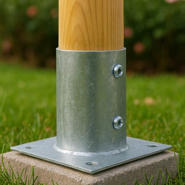 βαση-βιδωτη-για-πασσαλο-νο-10-40190 Βάση Βιδωτή για Στρογγυλή Ξύλινη Δοκό Ø10 εκ.