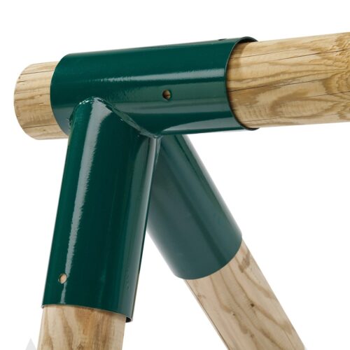 γωνια-κουνιας-οριζοντιο-φ10-καθετα-φ10-πρασινη Γωνία Κούνιας για Στρογγυλή Ξυλεία 100/100mm