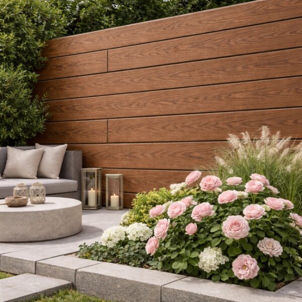 3D WPC επένδυση τοίχου 2 x 15 x 290εκ. - Καφέ