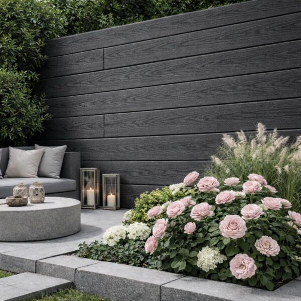 3D WPC επένδυση τοίχου 2 x 15 x 290εκ. - Γκρι