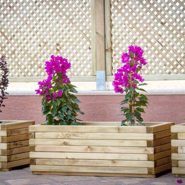 Ξύλινη Γλάστρα 37(Υ) x 50 x 110εκ.