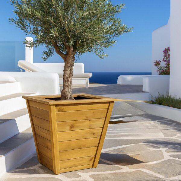 Ξύλινη Γλάστρα Βέρνη 65εκ.