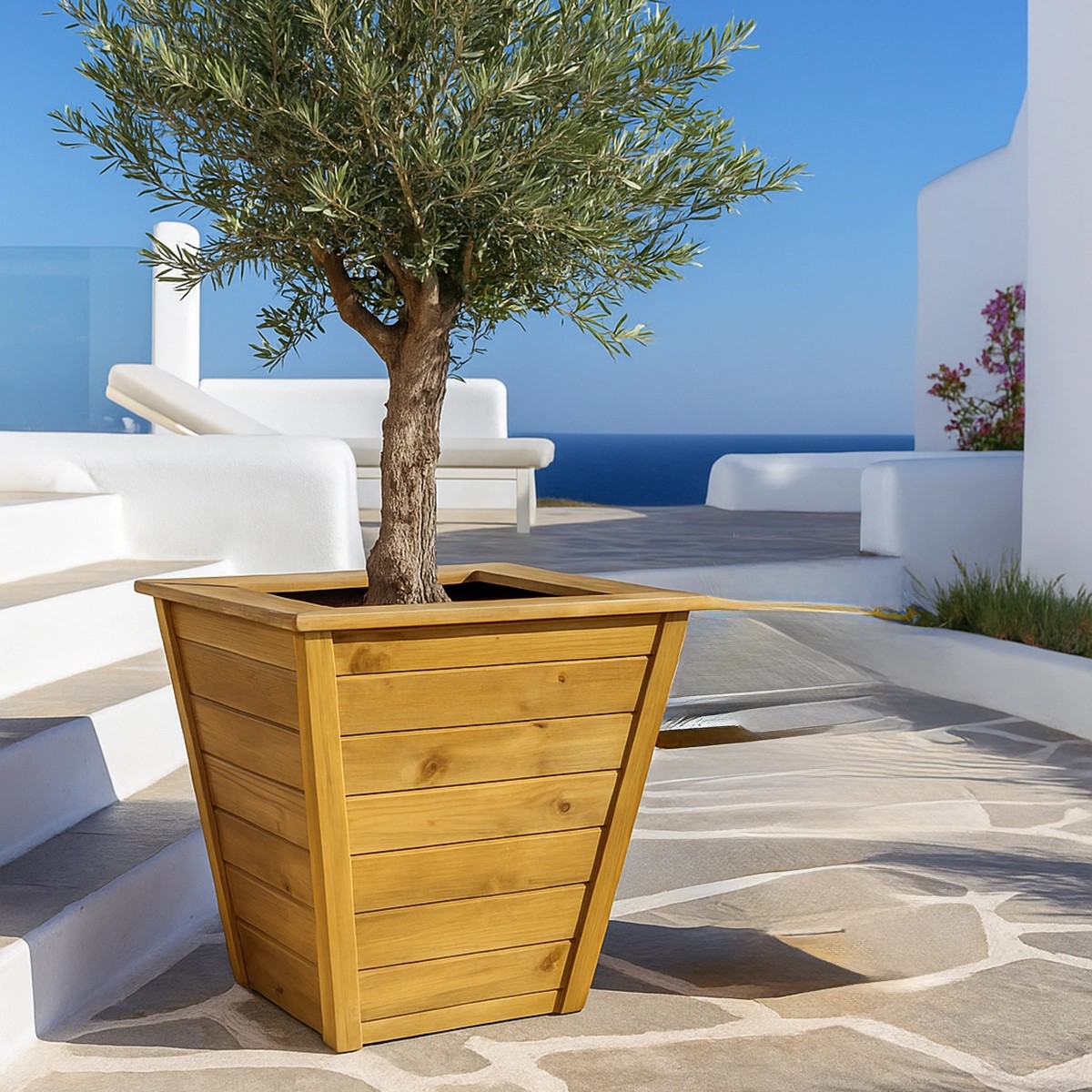 ξύλινη-γλάστρα-βέρνη-65εκ Ξύλινη Γλάστρα Βέρνη