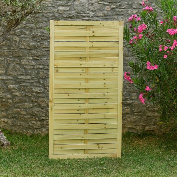 Ξύλινο Διαχωριστικό Πάνελ Περίφραξης Κυματιστό 180 x 90εκ.