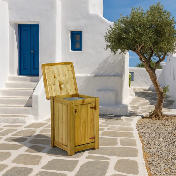 ξύλινος-κάδος-απορριμμάτων-200lt Ξύλινος Κάδος Απορριμμάτων 200lt