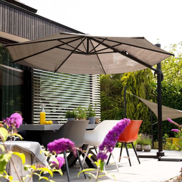 Ομπρέλα κήπου Ø350εκ. - γκρι