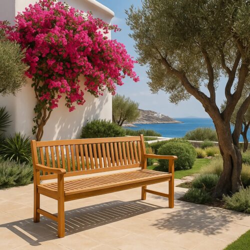 bench-teak-180cm Παγκάκι Κήπου Teak 180εκ.