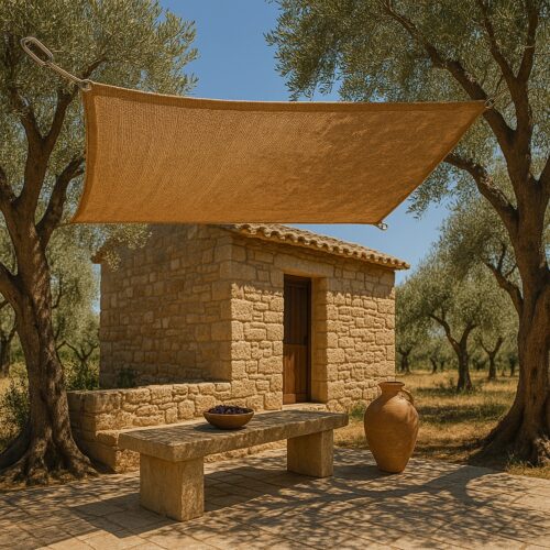 Πανιά σκίασης Γιούτα Τετράγωνα