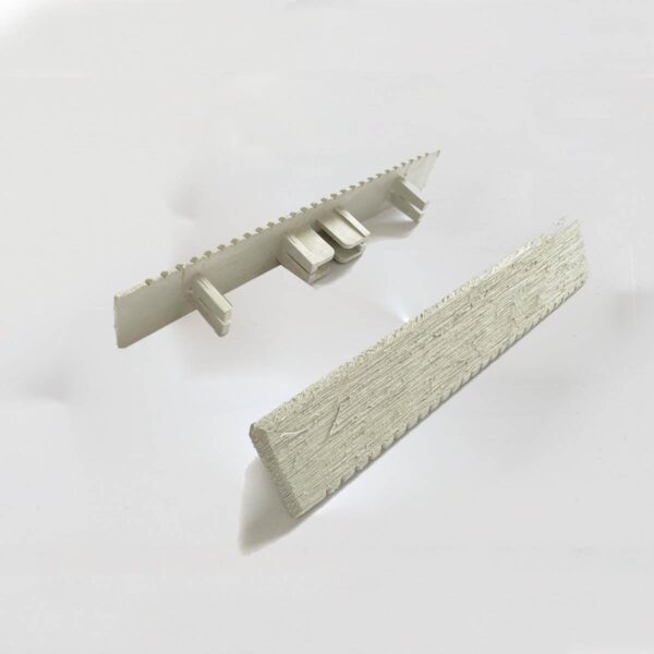 Τάπα WPC 3d wood 2,5 x 15εκ. - λευκό μπεζ