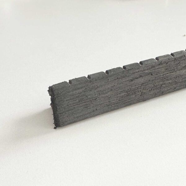 Τάπα WPC περίφραξης γραμμωτή 2 x 12εκ. - γκρι ανοιχτό