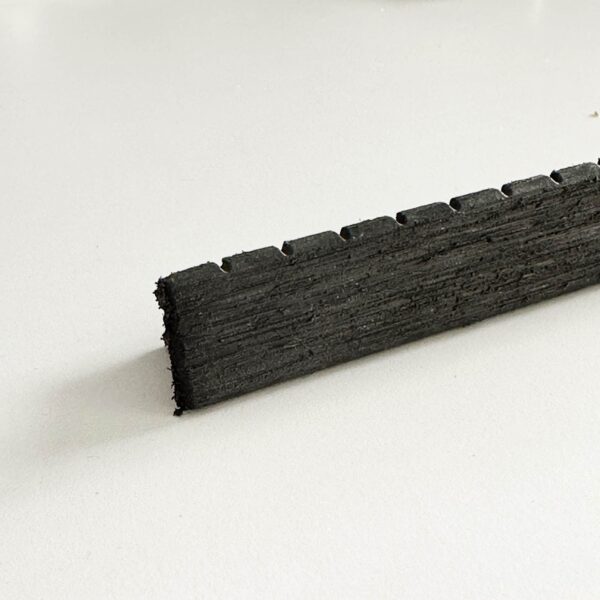 Τάπα WPC περίφραξης γραμμωτή 2 x 12εκ. - γκρι σκούρο