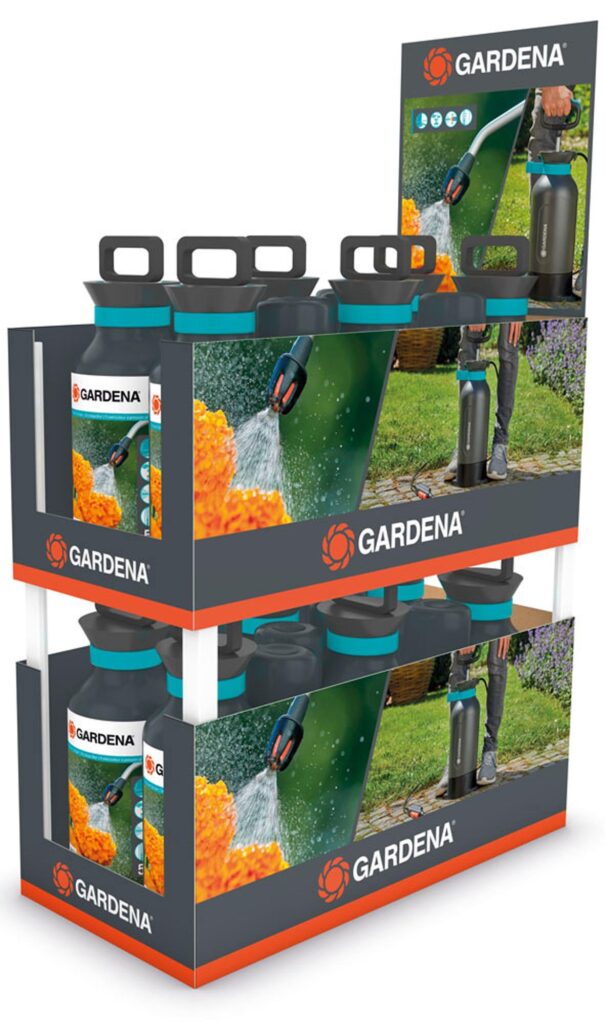 Σετ Ψεκαστήρα Gardena 5 & 0,75Lt. Σετ ψεκαστήρα προπίεσης και αντλίας Gardena σε κουτί.