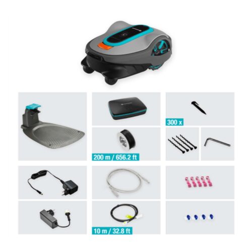 Smart Σετ Router Gardena με Ρομποτική Χλοοκοπτική Sileno Life 1000