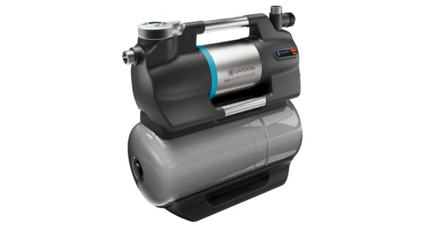 Πιεστικό συγκρότημα Gardena 5600 SilentComfort με Bluetooth και βαρελάκι.