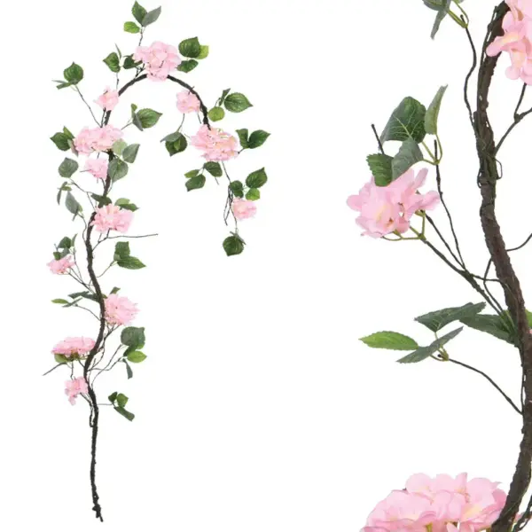 Γιρλαντα ροζ ορτανσια x18 ανθη - υ240cm 120/κιβ