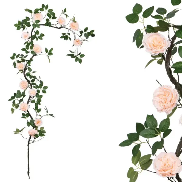 Γιρλαντα σομον παιωνια x12 ανθη - υ240cm 100/κιβ