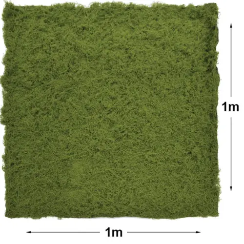 Μοκετα βρυα ευπλαστη πρασινο πλακακι - 100x100cm 24/κιβ