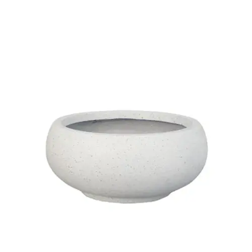 Κασπω fiber clay λευκο-γρανιτη γαβαθα μεσαιο φ40x17cm