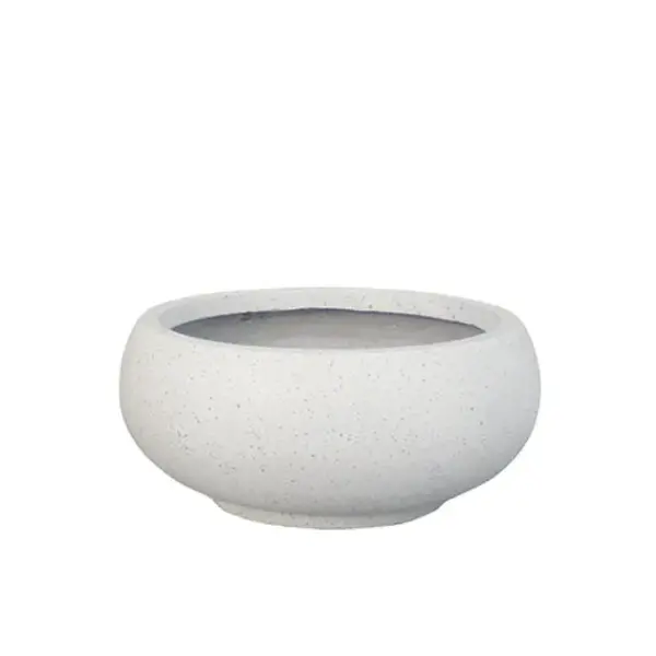 Κασπω fiber clay λευκο-γρανιτη γαβαθα μεσαιο φ40x17cm
