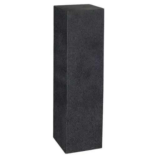 Βαση fiber clay ανθρακι γρανιτη ψηλη τετραγωνη - 28x28x100cm
