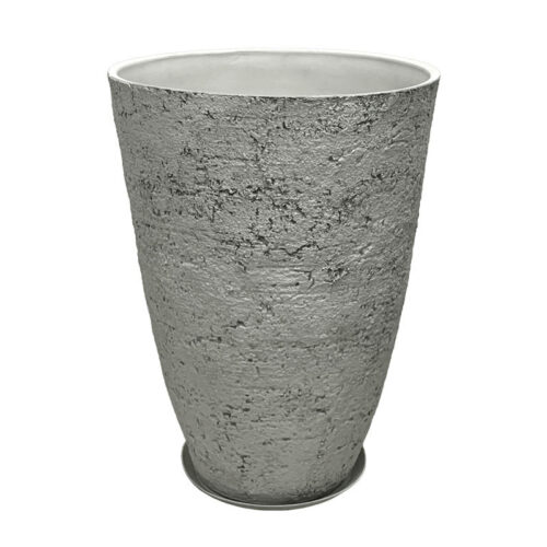 Stone polyresin κασπω με πιατο γκρι φθαρμενοσ βραχοσ μεγαλο - φ51x71cm