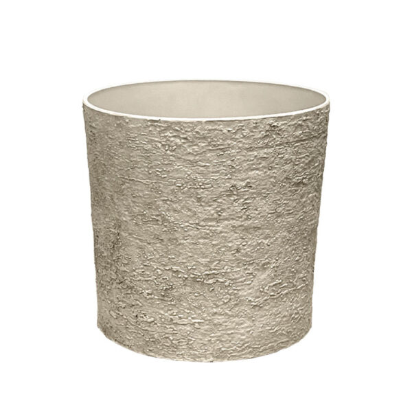 Stone polyresin κασπω μπεζ παλαιωμενο φιλντισι μεγαλο - φ43x43cm