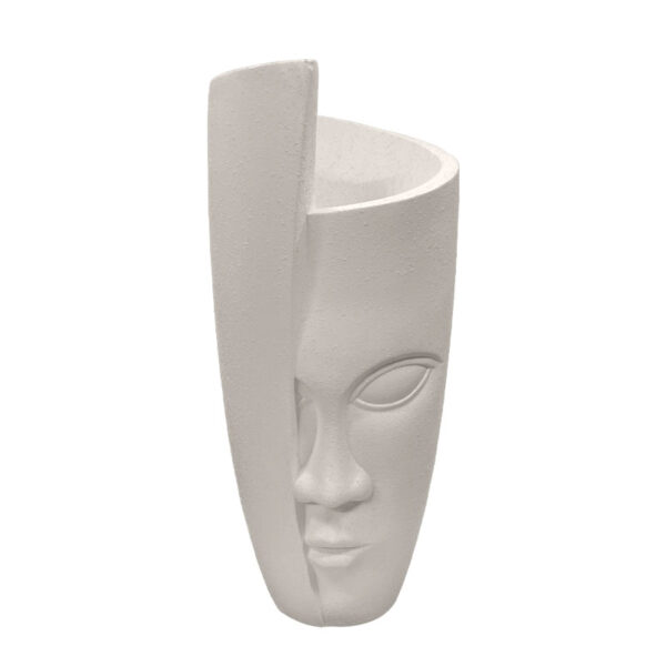 Fiberclay κασπω λευκο αμμου ημικαλυπτομενο προσωπο στρογγυλο μεγαλο - φ41x112cm 1/κιβ