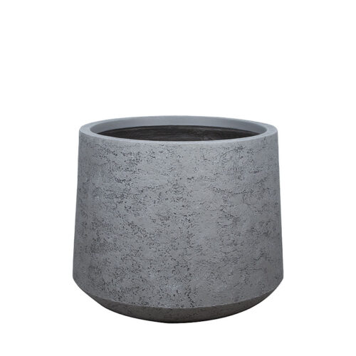 06-94807-L Κασπω fiberclay γκρι τσιμεντου κωνικο κοντο μεγαλο - φ55x44cm