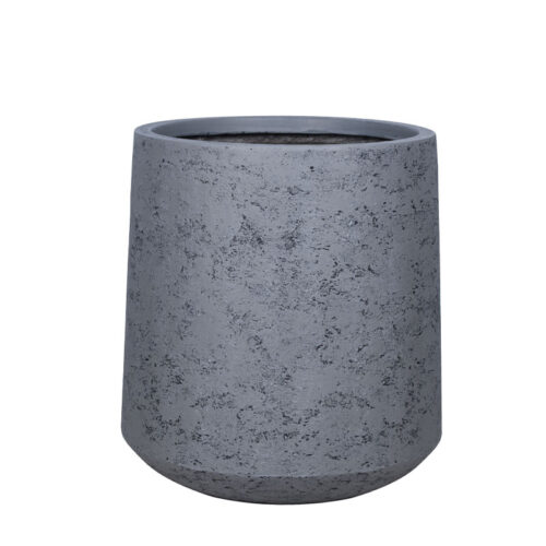 06-94808-L Κασπω fiberclay γκρι τσιμεντου κωνικο ψηλο μεγαλο - φ52x56cm