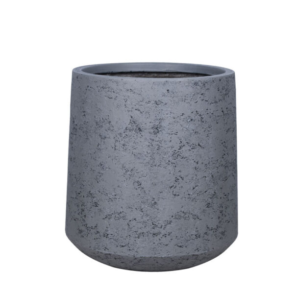 Κασπω fiberclay γκρι τσιμεντου κωνικο ψηλο μεγαλο - φ52x56cm