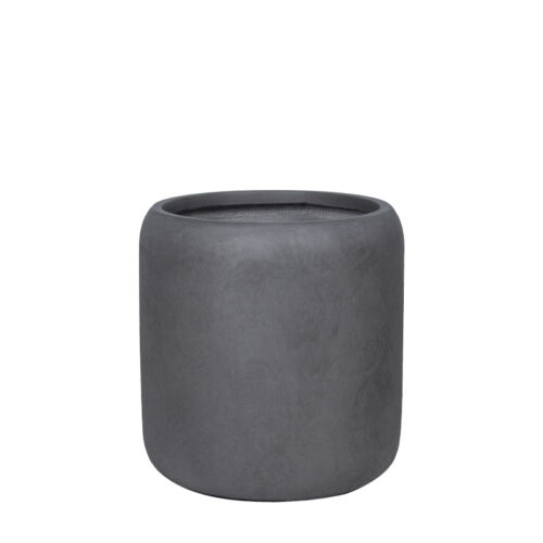 Κασπω fiberclay γκρι ανθρακι βαρελι πομπε μεσαιο - φ42x43cm
