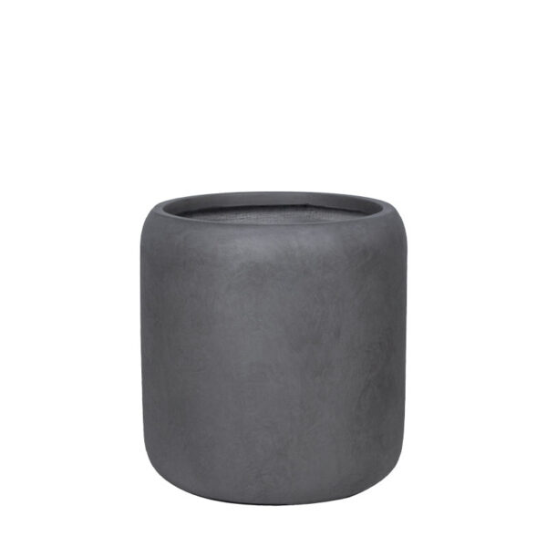 Κασπω fiberclay γκρι ανθρακι βαρελι πομπε μεσαιο - φ42x43cm