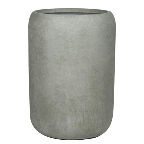 Κασπω fiberclay γκρι-λαδι βαρελι πομπε ψηλο μεγαλο - φ54x76cm
