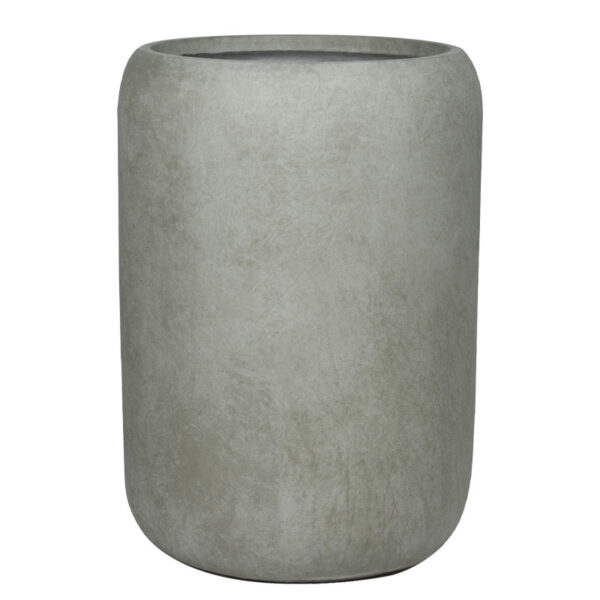 Κασπω fiberclay γκρι-λαδι βαρελι πομπε ψηλο μεγαλο - φ54x76cm