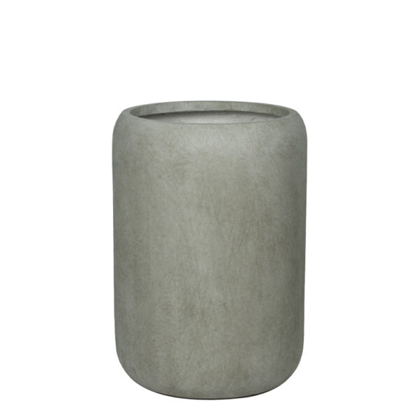Κασπω fiberclay γκρι-λαδι βαρελι πομπε ψηλο μεσαιο - φ42x59cm
