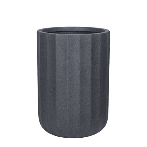 Κασπω fiberclay μαυρο γρανιτη κιονασ ψηλο μεγαλο - φ43.5x62cm