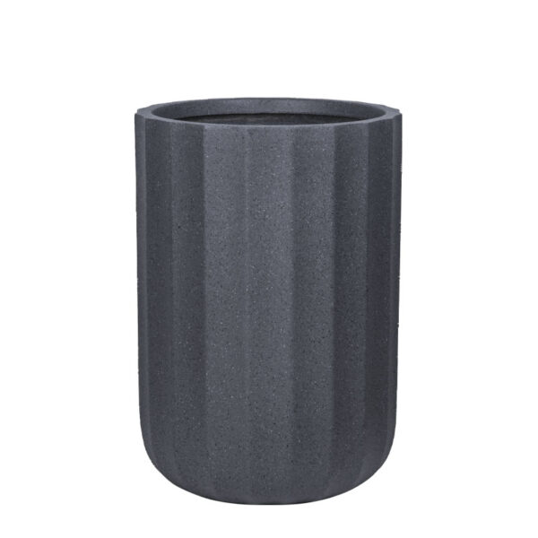 Κασπω fiberclay μαυρο γρανιτη κιονασ ψηλο μεγαλο - φ43.5x62cm