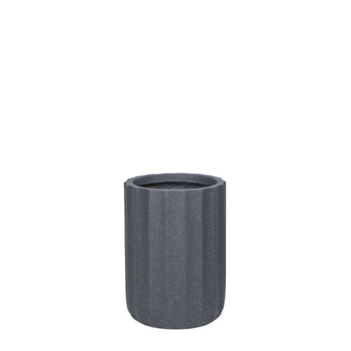 06-94817-S Κασπω fiberclay μαυρο γρανιτη κιονασ ψηλο μικρο - φ28x39.5cm