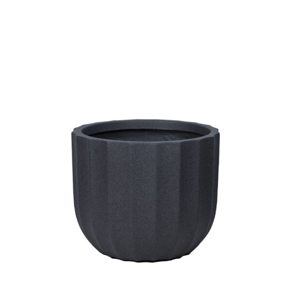 Κασπω fiberclay μαυρο γρανιτη κιονασ κοντο μεγαλο - φ44x36.5cm