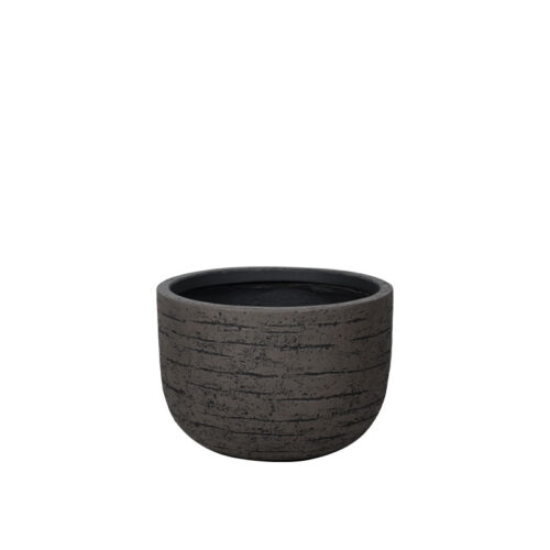 Κασπω fiberclay καφε κρακελε γαβαθα κοντο μεγαλο - φ43x30cm