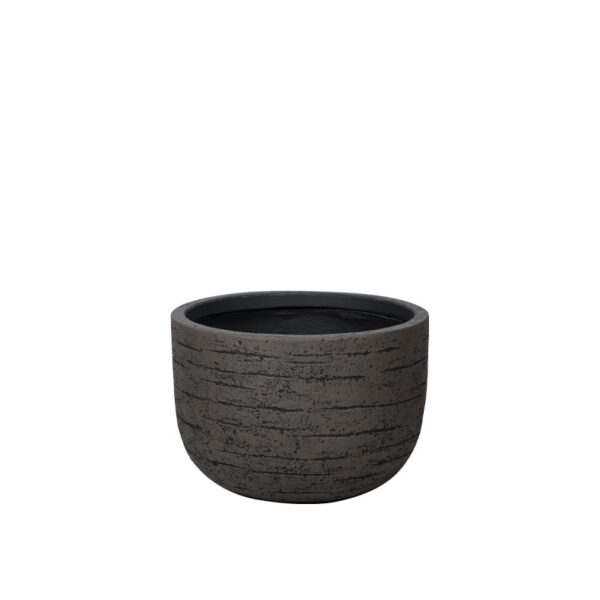Κασπω fiberclay καφε κρακελε γαβαθα κοντο μεγαλο - φ43x30cm